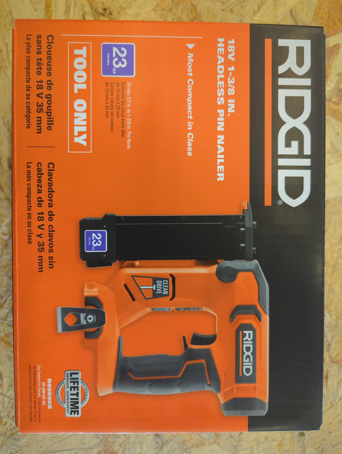 RIDGID 18V 23GA Pin Nailer (Tool Only)