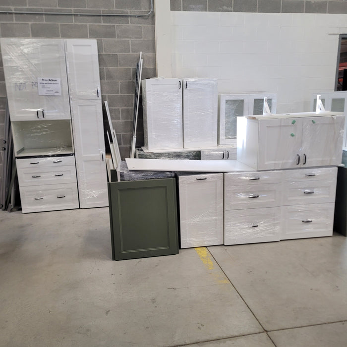 White and Green Kitchen