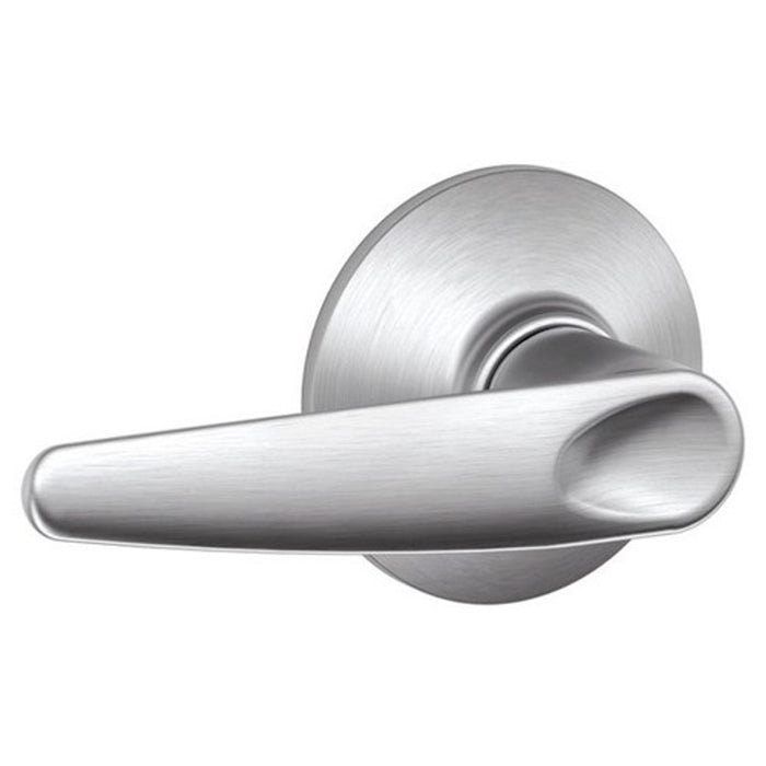 Schlage F10 Jazz Passage Door Lever in Satin Chrome