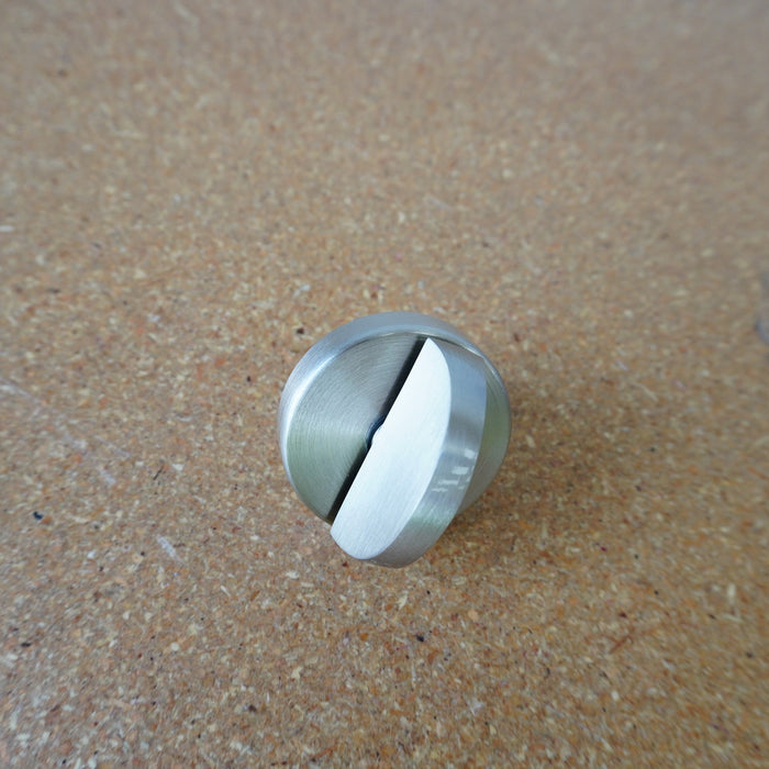 Sargent Rose 1.5-inch Half-Moon Thumb Turn in Satin Nickel 8000MRMUS15