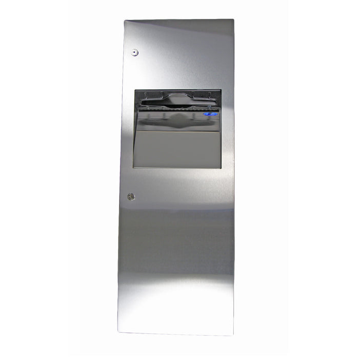 Recessed Paper Towel Dispenser/Disposal Combo