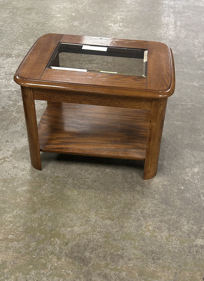 Glass Insert Side Table