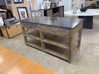 Vintage Industrial Workbench