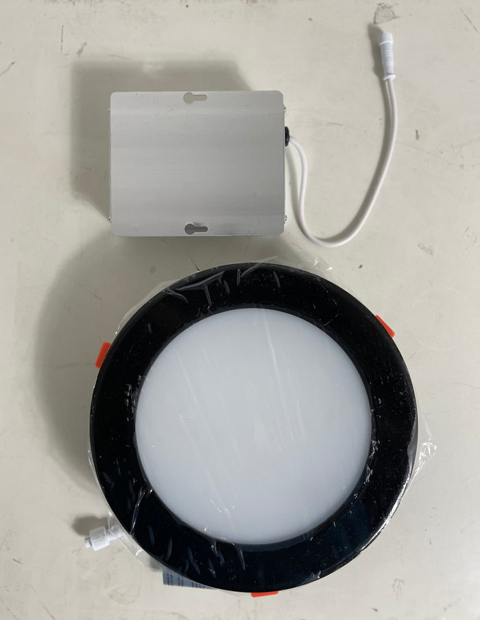 Ultra Thin LED Recessed Lighting 8" Black