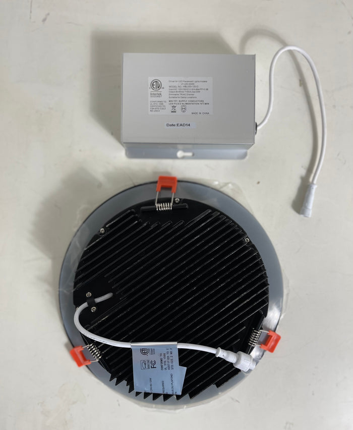 Ultra Thin LED Recessed Lighting 8" Black