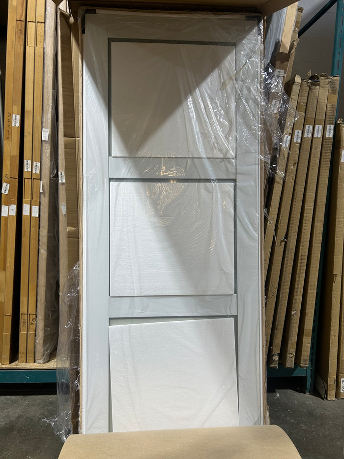 Three-panel Two Sliding Doors in White