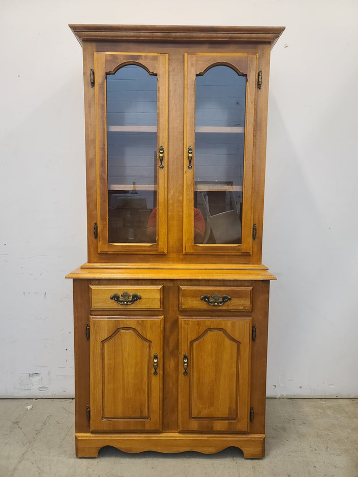Brown Buffet and Hutch