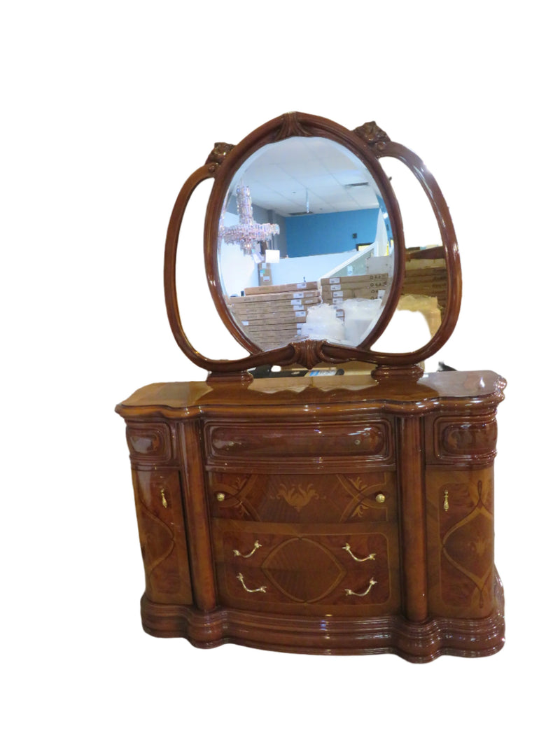 Italian Lacquer Dresser w/ Mirror