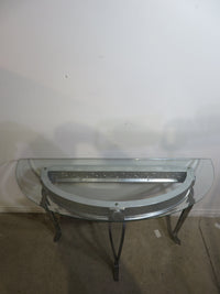 Console Table with Glass Top