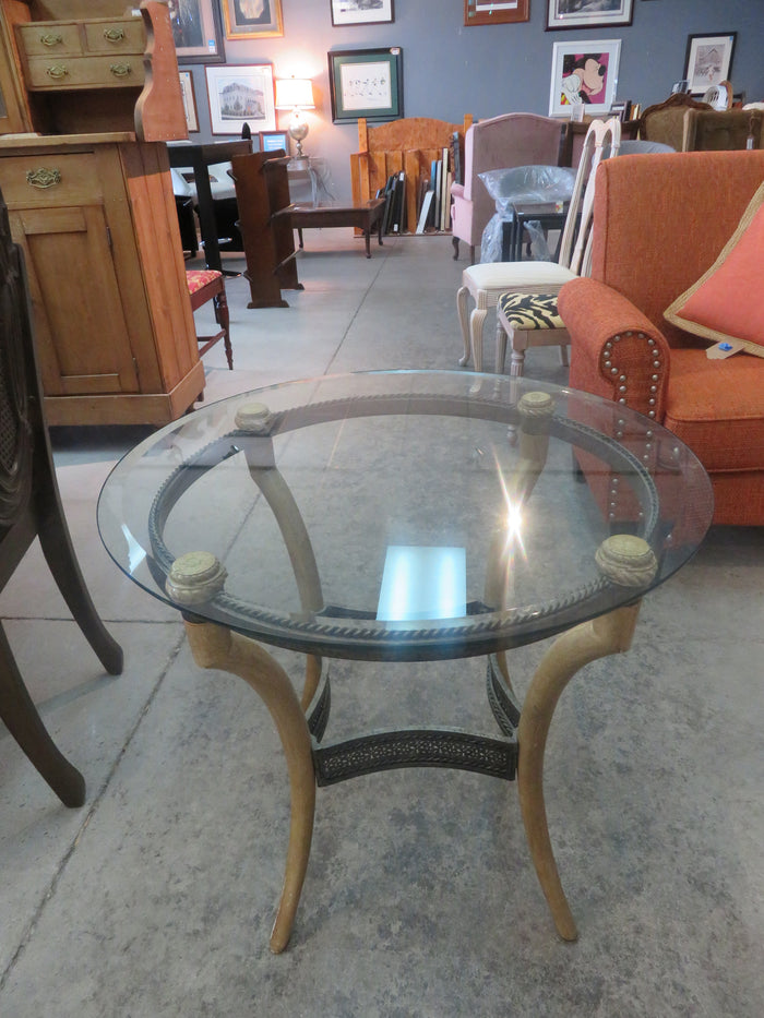 Glass Side Table