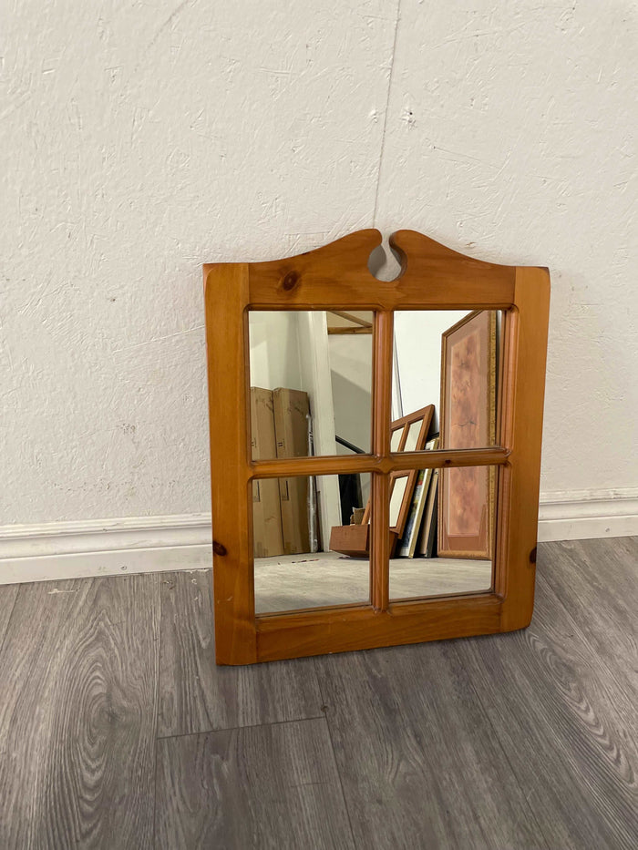 17.5"W Solid Wood Framed Mirror