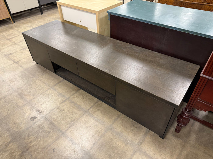 Dark Green Brown Media Entertainment Console