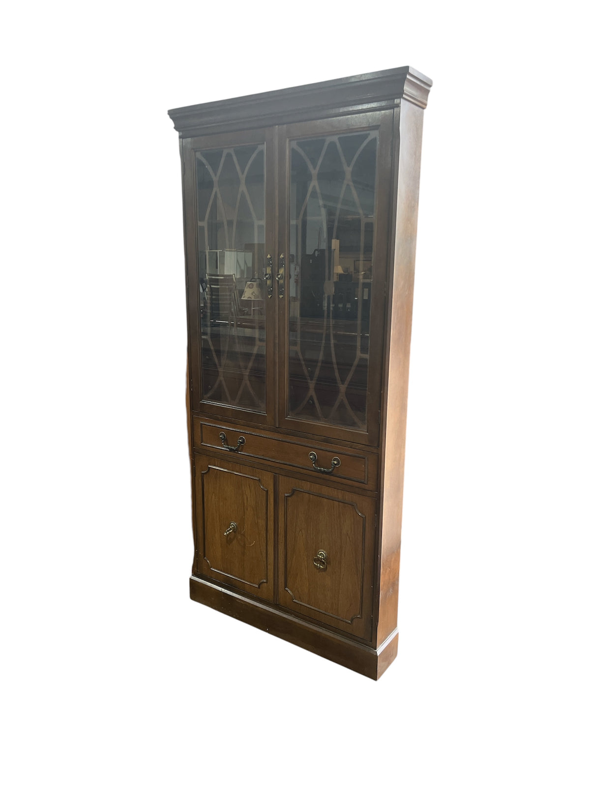 Traditional Corner China Cabinet