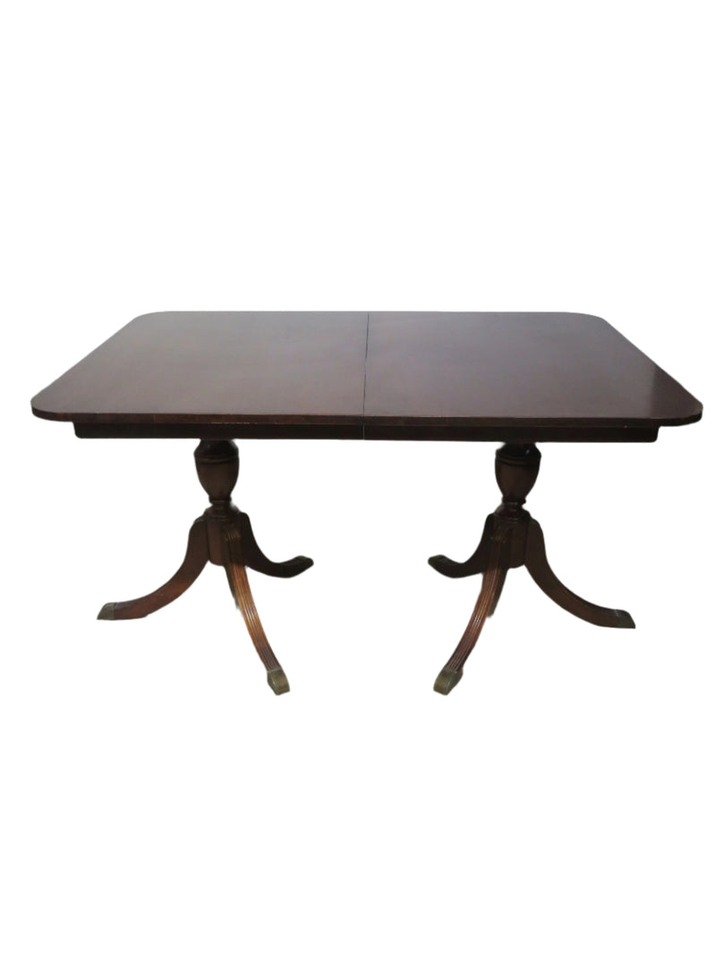 Duncan Phyfe Mahogany Table with Leaf Extension