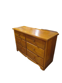 Pine 6 Drawer Dresser