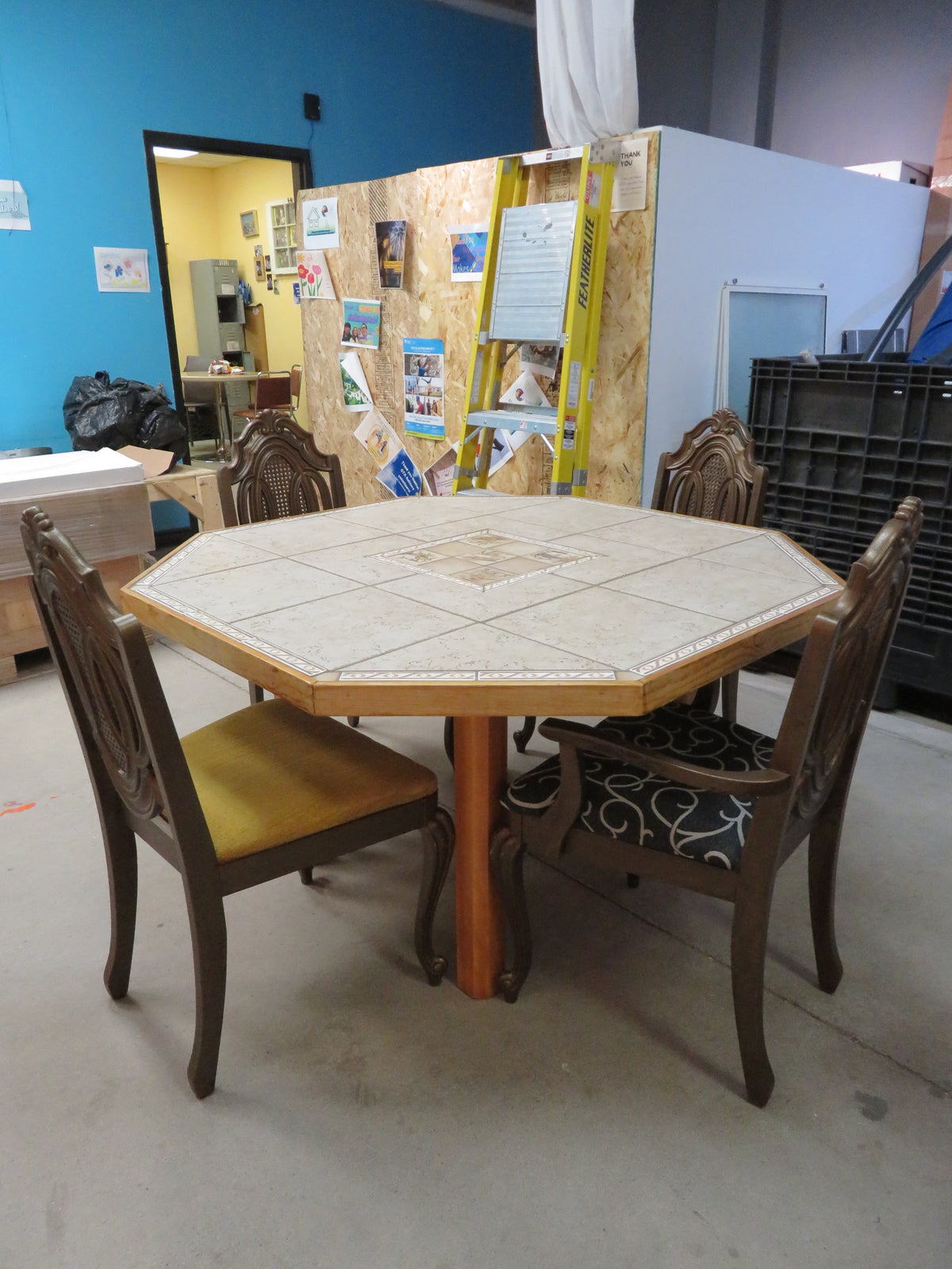 Tile Top Dining Table  w/4 Chairs