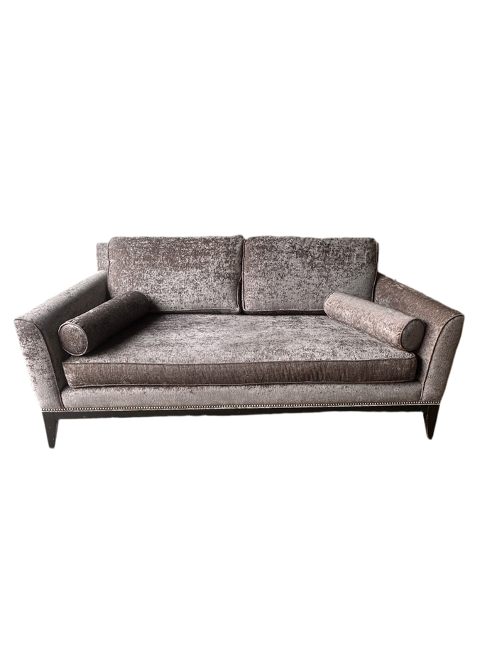 Gray loveseat