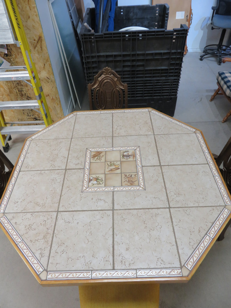 Tile Top Dining Table  w/4 Chairs