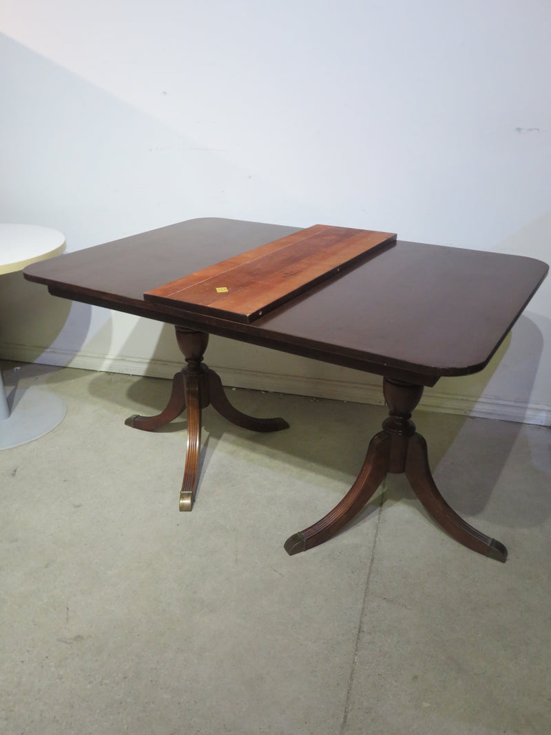 Duncan Phyfe Mahogany Table with Leaf Extension