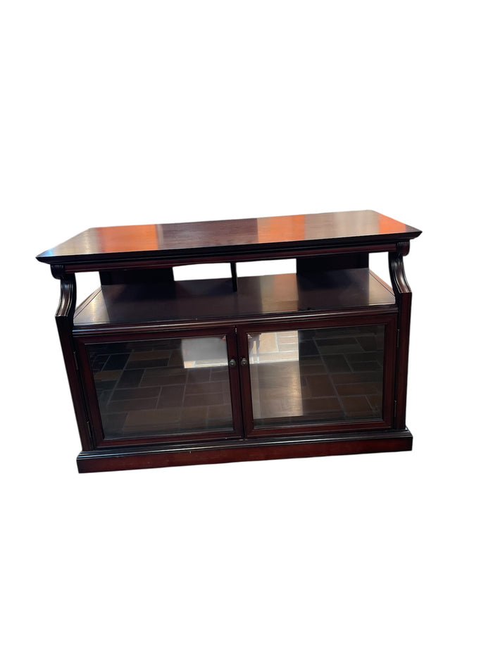 Solid Redwood TV Stand