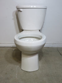 2-Piece 6L Single Flush Standard Height Round Front Lined Toilet in White