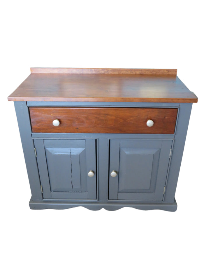 Grey and Brown Refurbished Sideboard