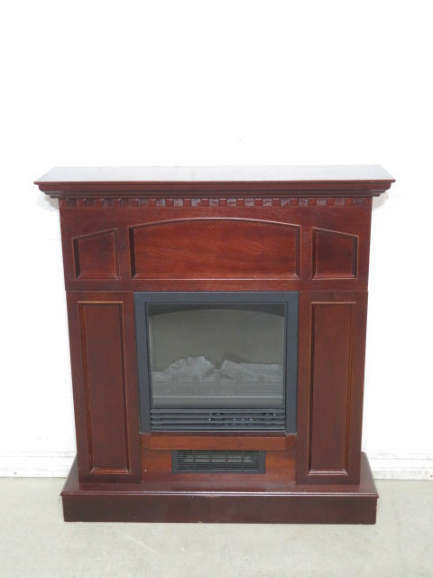 36" Cherry Mantel with Electric Fireplace