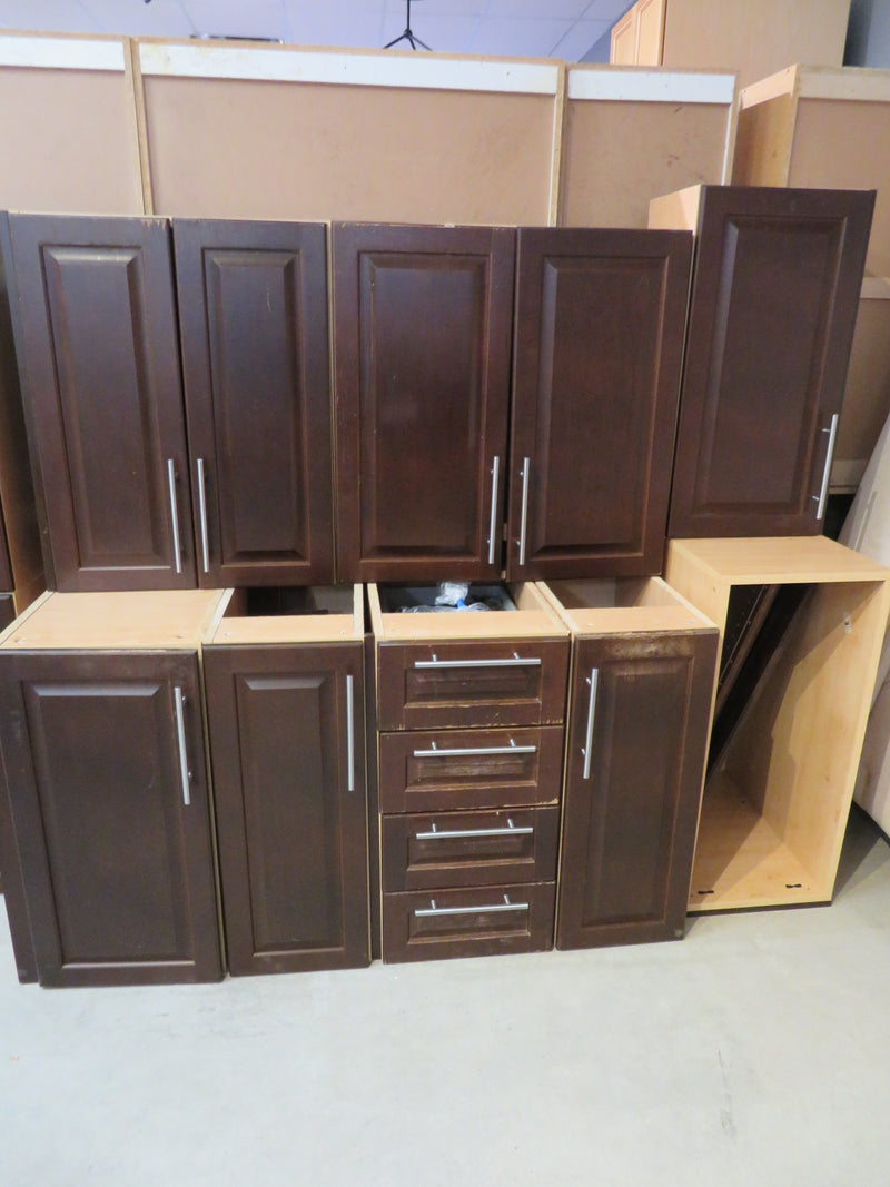 Brown Cabinet Set