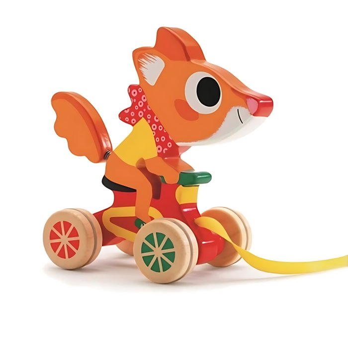 Djeco Wooden Squirrel Racer Pull Toy