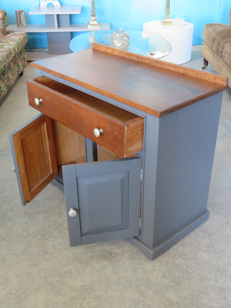 Grey and Brown Refurbished Sideboard