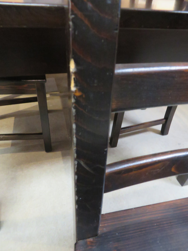 Wood Table with 6 Wood Chairs