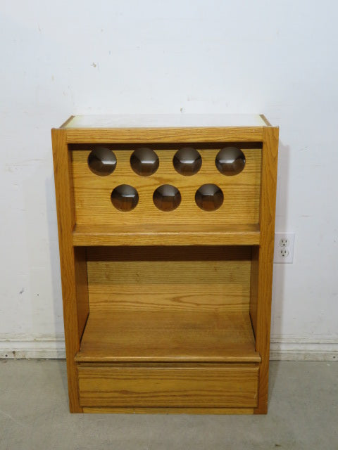 Solid Wood Wine Rack Cabinet