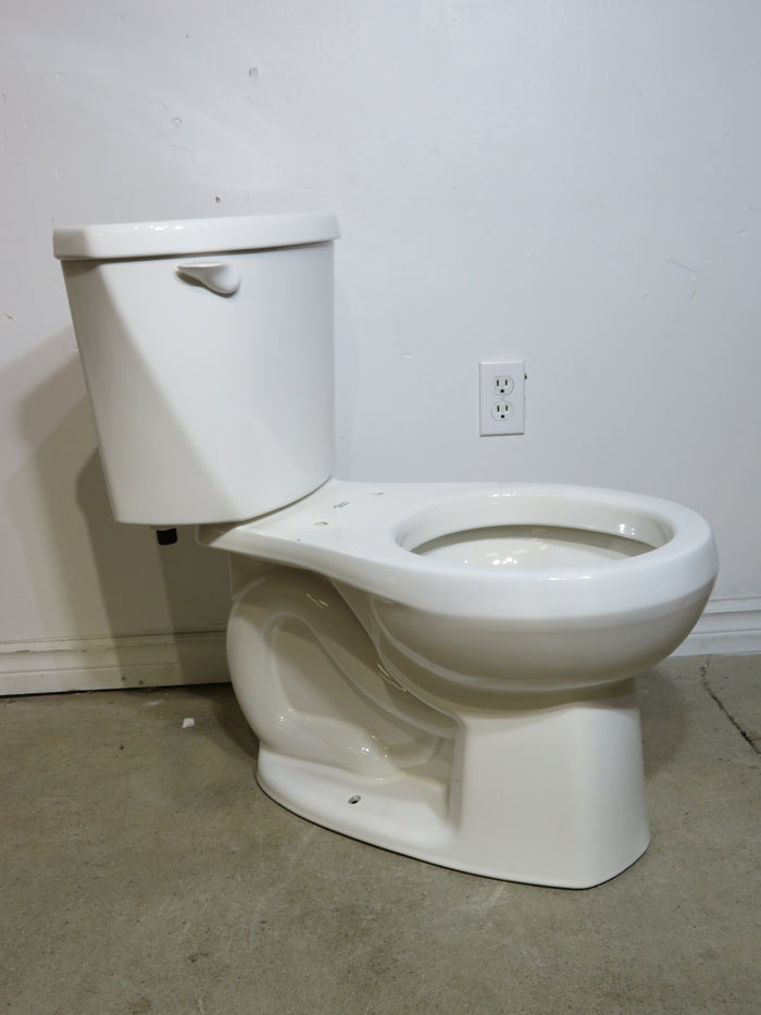 2-Piece 6L Single Flush Standard Height Round Front Lined Toilet in White