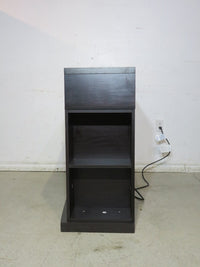 Dark Mantel with Electric Fireplace