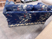 Blue Floral Loveseat