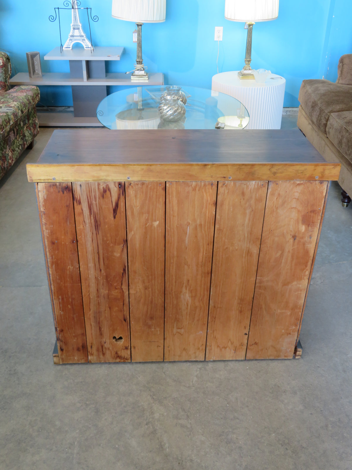 Grey and Brown Refurbished Sideboard