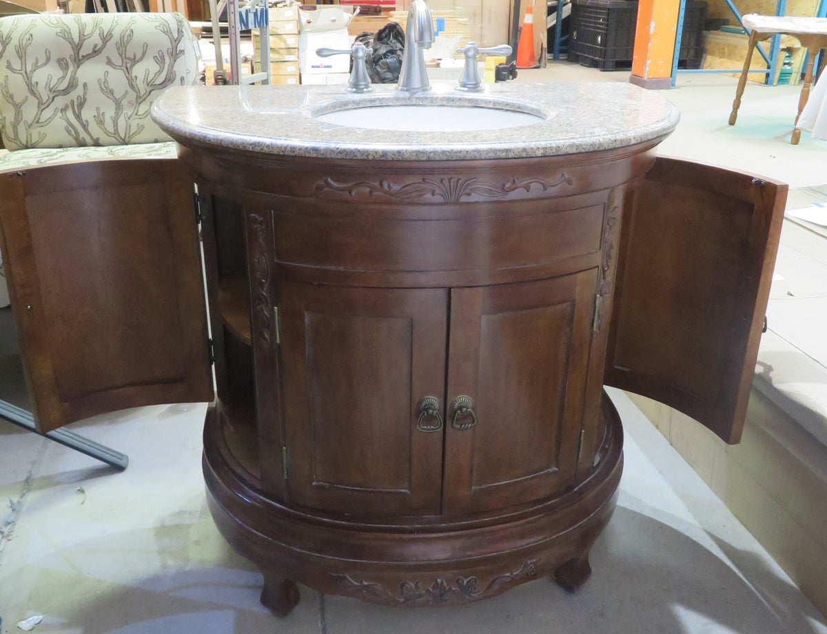 Semi- Circle Bathroom Vanity