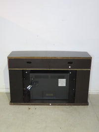 Dark Mantel with Electric Fireplace