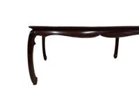 Burl Wood Dining Set with 6 Chairs