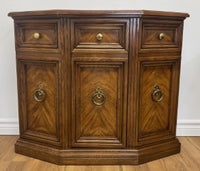 Vintage oak accent cabinet