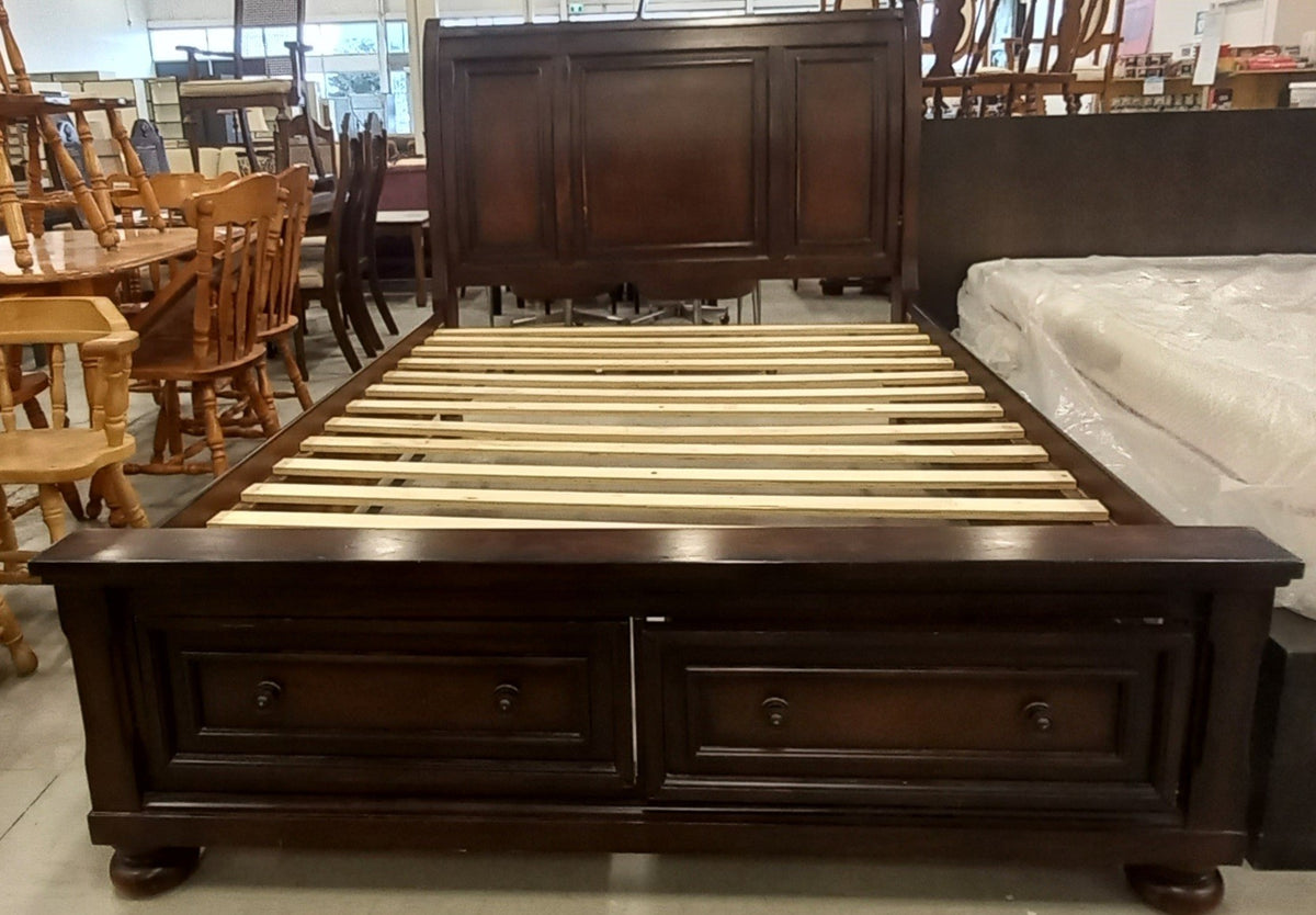 64-Inch Brown Queen Size Bedframe