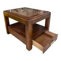 Large Midcentury Wooden Side Table
