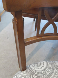 Dining Table with 4 Chairs and 3 Leaf Extensions
