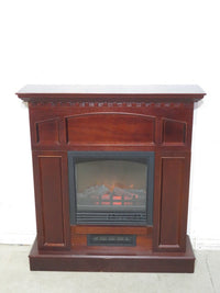 36" Cherry Mantel with Electric Fireplace
