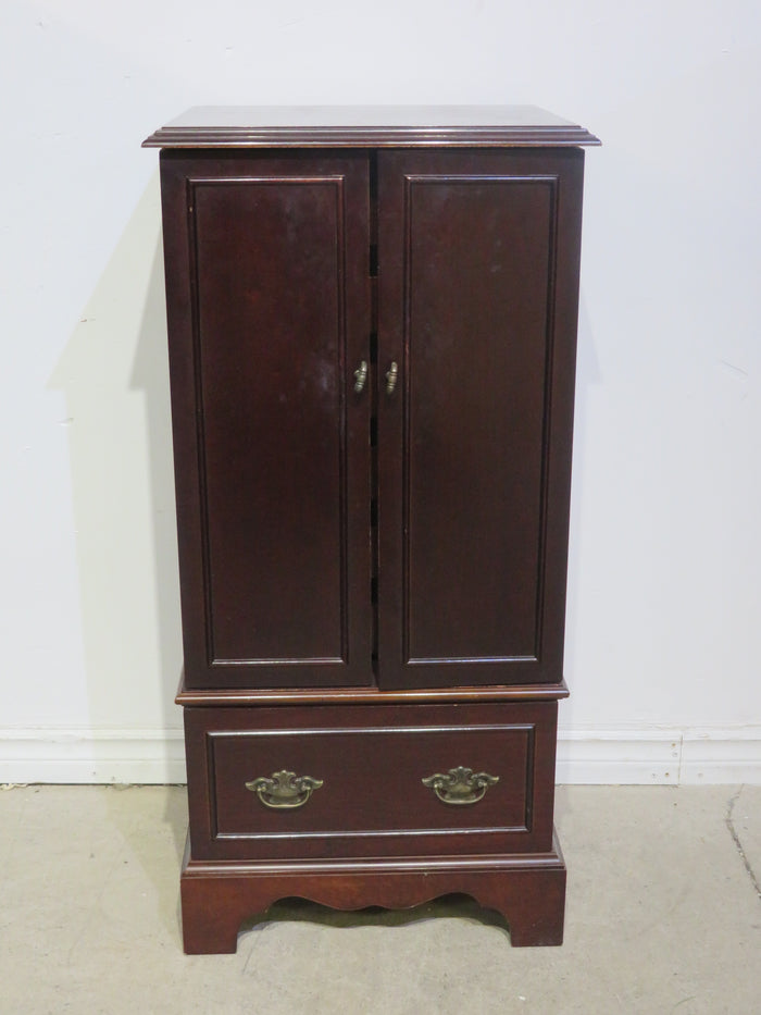 Mahogany Jewelry Armoire Cabinet