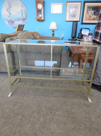 Metal and Glass Console Table