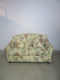 Floral Love Seat / Bed with Throw Cushions