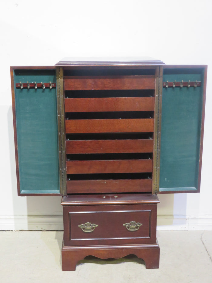 Mahogany Jewelry Armoire Cabinet