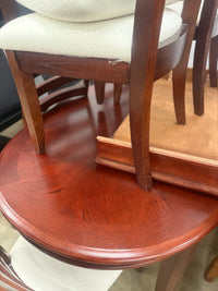 Oval Mahogany Dining Table Set