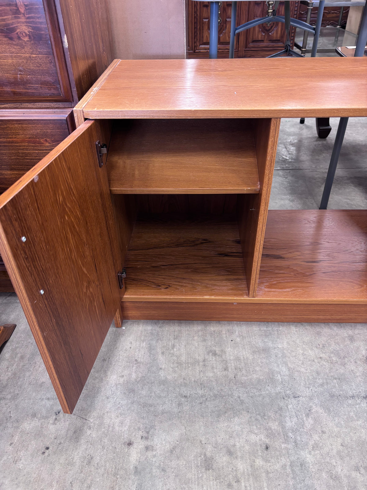 Mid-Century Modern Wooden Credenza